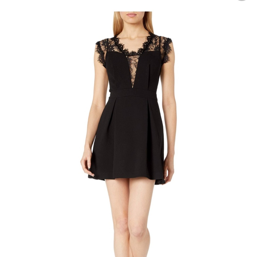 BCBGeneration Lace Back Pleated Dress NWT